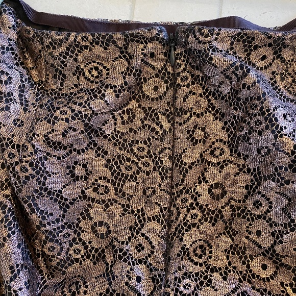 Worth New York, Size 10, Cocktail Skirt, Copper Metallic - Picture 5 of 5